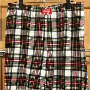 Hallmark Plaid Pajama Pants with Red Patch